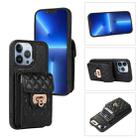 For iPhone 13 Pro Max Card Slot Leather Phone Case(Black) - 1