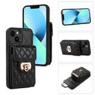 For iPhone 13 Card Slot Leather Phone Case(Black) - 1