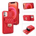 For iPhone 11 Pro Max Card Slot Leather Phone Case(Red) - 1