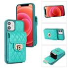 For iPhone 11 Pro Max Card Slot Leather Phone Case(Mint Green) - 1