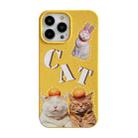 For iPhone 14 Ins Style Lovely Pattern Degradable Phone Case(Cats) - 1