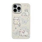 For iPhone 14 Ins Style Lovely Pattern Degradable Phone Case(Lazy Cat) - 1