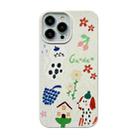 For iPhone 14 Pro Max Ins Style Lovely Pattern Degradable Phone Case(Cat And Dogs) - 1