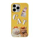 For iPhone 13 Pro Ins Style Lovely Pattern Degradable Phone Case(Cats) - 1