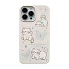 For iPhone 13 Pro Max Ins Style Lovely Pattern Degradable Phone Case(Lazy Cat) - 1