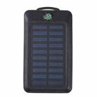 20000mAh Solar Power USB Power Bank with Compass(Black) - 1