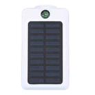 20000mAh Solar Power USB Power Bank with Compass(White) - 1