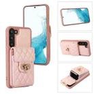 For Samsung Galaxy S23 5G Card Slot Leather Phone Case(Pink) - 1
