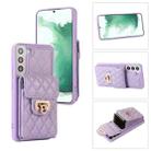 For Samsung Galaxy S22 5G Card Slot Leather Phone Case(Purple) - 1