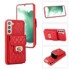 For Samsung Galaxy S22+ 5G Card Slot Leather Phone Case(Red) - 1