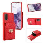 For Samsung Galaxy S20 Card Slot Leather Phone Case(Red) - 1