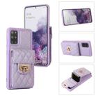 For Samsung Galaxy S20 Card Slot Leather Phone Case(Purple) - 1