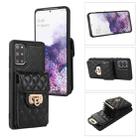 For Samsung Galaxy S20+ Card Slot Leather Phone Case(Black) - 1