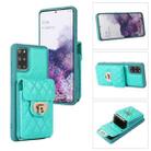 For Samsung Galaxy S20+ Card Slot Leather Phone Case(Mint Green) - 1