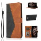 For Sony Xperia 10 Dual-color Stitching Leather Phone Case(Black Brown) - 1