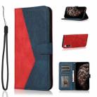 For Sony Xperia 10 II Dual-color Stitching Leather Phone Case(Red Blue) - 1