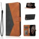 For Sony Xperia 10 II Dual-color Stitching Leather Phone Case(Black Brown) - 1