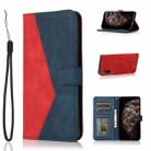 For Sony Xperia 10 III Dual-color Stitching Leather Phone Case(Red Blue) - 1