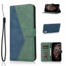 For Sony Xperia L1 Dual-color Stitching Leather Phone Case(Blue Green) - 1