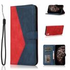 For Sony Xperia L1 Dual-color Stitching Leather Phone Case(Red Blue) - 1