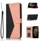 For Sony Xperia L3 Dual-color Stitching Leather Phone Case(Black Rose Gold) - 1