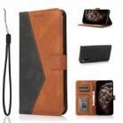 For Sony Xperia L4 Dual-color Stitching Leather Phone Case(Black Brown) - 1