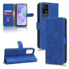 For TCL 408 Skin Feel Magnetic Flip Leather Phone Case(Blue) - 1