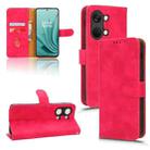 For OnePlus Ace 2V Skin Feel Magnetic Flip Leather Phone Case(Rose Red) - 1