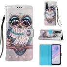 For Huawei nova 7 5G 3D Painting Horizontal Flip Leather Case with Holder & Card Slot & Lanyard(Owl) - 1