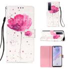 For Huawei nova 7 Pro 5G 3D Painting Horizontal Flip Leather Case with Holder & Card Slot & Lanyard(Flower) - 1