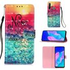 For Huawei P40 Lite E / Y7P 3D Painting Horizontal Flip Leather Case with Holder & Card Slot & Lanyard(Catch Dream) - 1