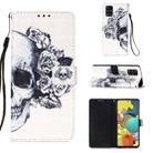 For Galaxy A71 5G 3D Painting Horizontal Flip Leather Case with Holder & Card Slot & Lanyard(Skull) - 1