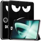 For OnePlus Pad Custer Painted 3-Fold Holder Smart Leather Tablet Case(Big Eye Me) - 1