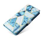 For Xiaomi Redmi Note 12 5G Global India / Poco X5 Marble Bronzing Stitching Leather Phone Case(Blue) - 6