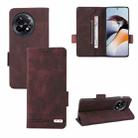 For OnePlus 11R 5G Magnetic Clasp Leather Phone Case(Brown) - 1