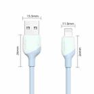 KUULAA KL-X58 2.4A USB to 8 Pin Liquid Silicone MFI Data Cable, Length:2m(White) - 2