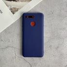 For Huawei Honor V20 Shockproof Frosted TPU Protective Case(Dark Blue) - 1