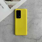 For Huawei P40  Pro+ Shockproof Frosted TPU Protective Case(Yellow) - 1