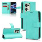 For OPPO Find N2 Lambskin Leather Phone Case(Cyan-blue) - 1