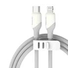 KUULAA KL-X57 30W USB-C/Type-C to 8 Pin Liquid Silicone MFI Data Cable, Length:1m(White) - 1