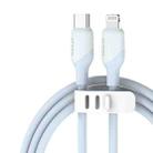 KUULAA KL-X57 30W USB-C/Type-C to 8 Pin Liquid Silicone MFI Data Cable, Length:2m(Light Blue) - 1