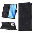 For Realme GT2 Explorer Master Skin-feel Embossed Leather Phone Case(Black) - 1