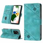 For Xiaomi Poco X5 Pro 5G / Redmi Note 12 Pro Speed Skin-feel Embossed Leather Phone Case(Green) - 1