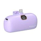 KUULAA KL-YD42 5000mAh USB-C/Type-C Interface Aurora Pocket Power Bank(Purple) - 1