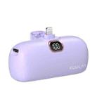 KUULAA KL-YD42 5000mAh 8 Pin Interface Aurora Pocket Power Bank(Purple) - 1