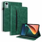 For Xiaomi Pad 5 Pro 12.4 inch Business Shockproof Horizontal Flip Leather Tablet Case(Green) - 1