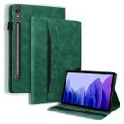 For Lenovo Tab P11 Pro Gen 2 Business Shockproof Horizontal Flip Leather Tablet Case(Green) - 1