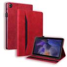 For Samsung Galaxy Tab A8 10.5 2021 Business Shockproof Horizontal Flip Leather Tablet Case with Wake-up Function(Red) - 1