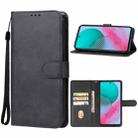 For Samsung Galaxy M54 Leather Phone Case(Black) - 1