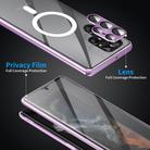 For Samsung Galaxy S24 Ultra 5G HD Full Cover Magsafe Magnetic Metal Tempered Glass Phone Case(Green) - 2